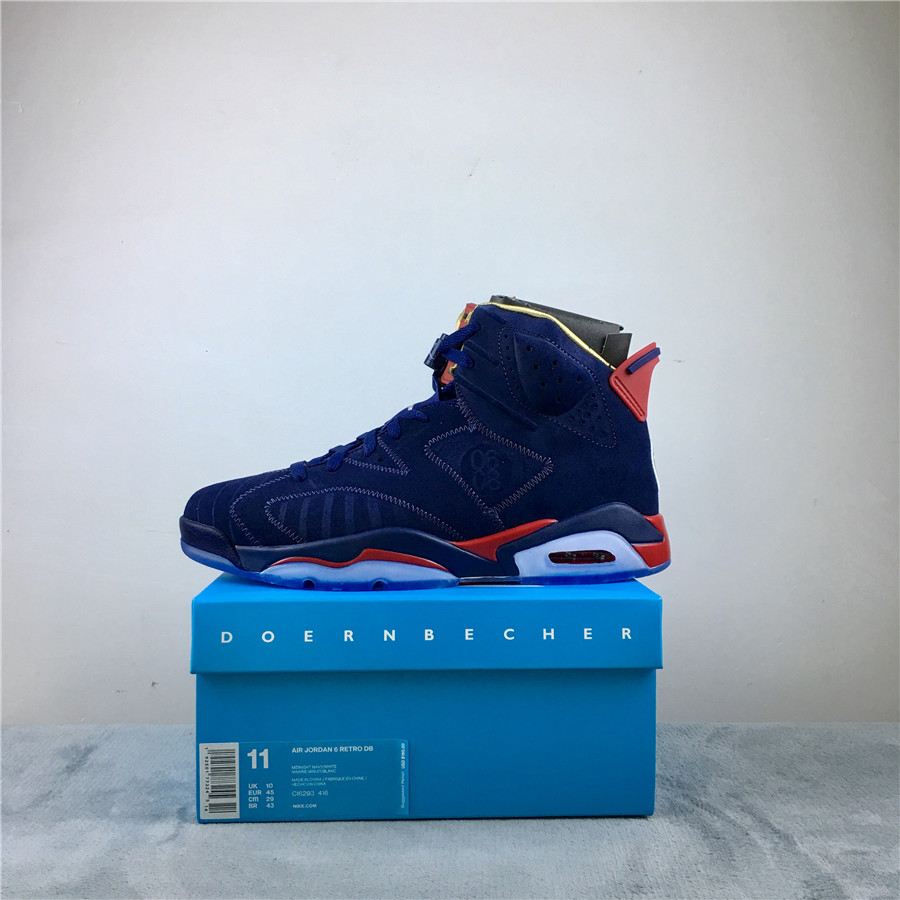 Air Jordan VI DB Doernbecher Blue Red Shoes